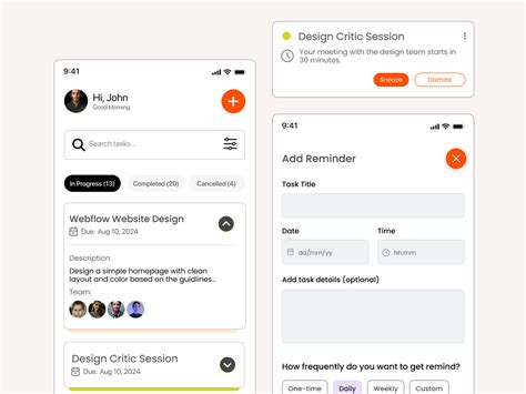 UI Design for Task Deadline Notification に対する画像結果