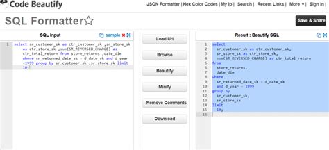 Image result for Sql Formatter
