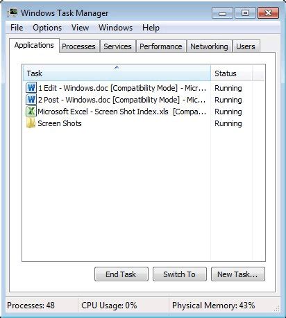 Image result for Windows Vista Task Manager