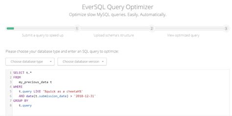 Toradh íomhá ar MySQL Query Optimizer