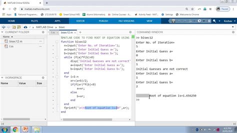 Image result for Bisection MATLAB
