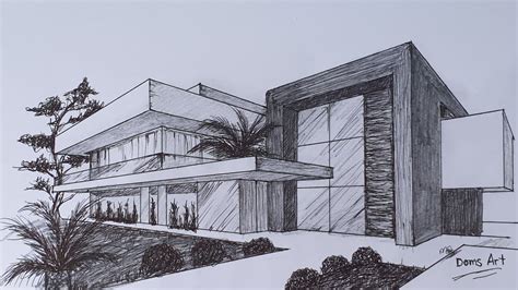 Image result for Perspective House Drawing