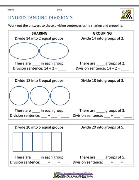 Image result for 2nd Grade Math Worksheets Division