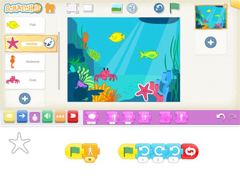 Afbeeldingsresultaten voor Scratch Jr Home Screen