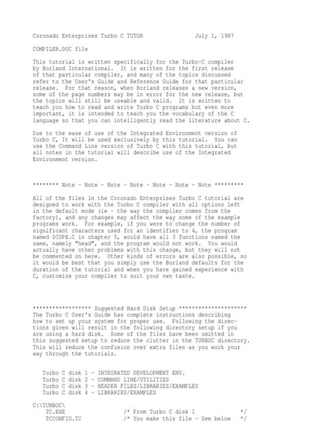 Image result for Turbo C Tutorial