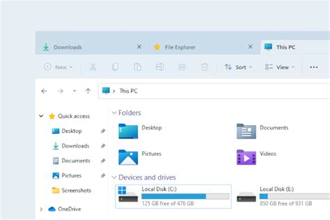 Image result for Windows 11 New File Explorer Tabs