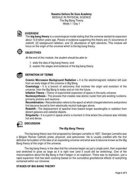 Image result for Physical Science Lesson 1 Module