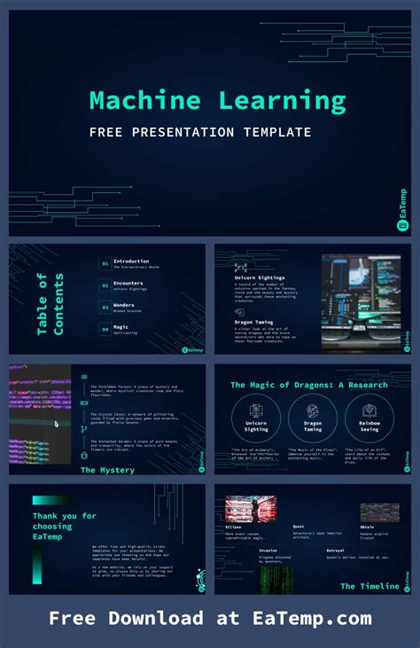 PPT Templates for Machine Learning に対する画像結果