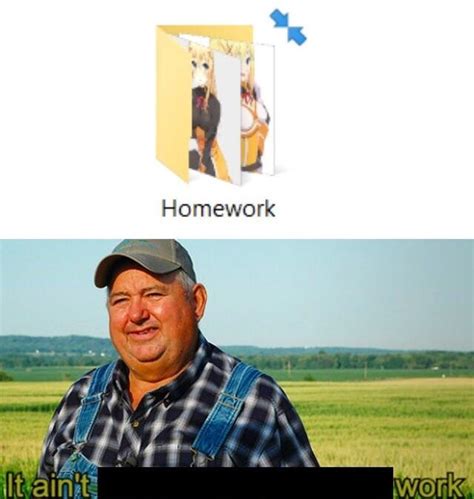 Image result for Homework Flder Meme