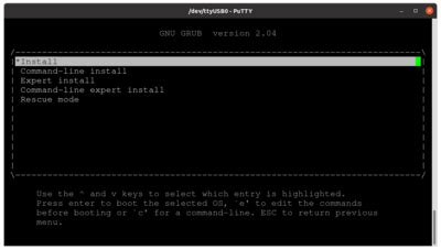 Toradh íomhá ar Ubuntu Console Mode