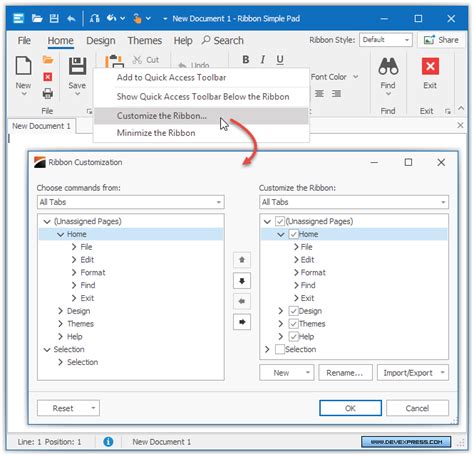 Toradh íomhá ar DevExpress Ribbon Control