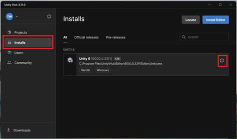 Tutorial Install Unity に対する画像結果