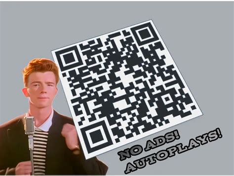 Image result for Rick Roll QR Code No Background