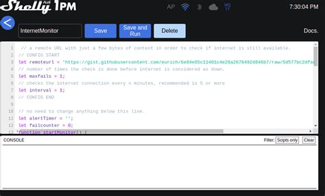 Image result for Shelly Script Examples
