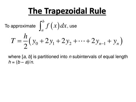 Image result for Trapezoidal Rule Simplified Formula