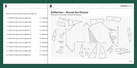 Image result for Reflection Transformation Worksheet