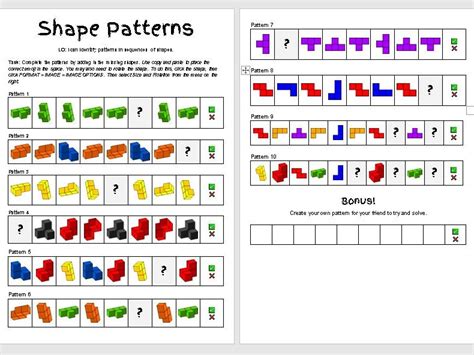 Image result for Create Patterns Using Shapes