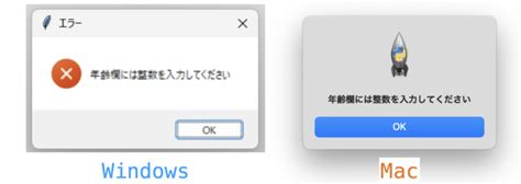 Message Box Python Tkinter Program に対する画像結果