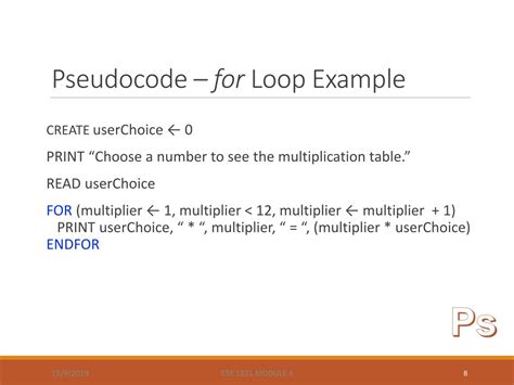Image result for For Loop Pseudocode Python