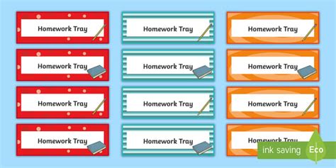 Image result for Homework This Week Label