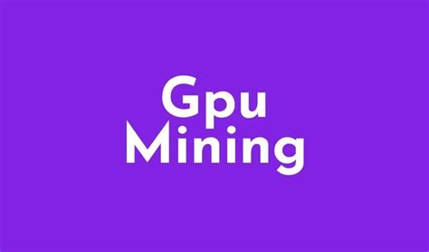 Gpu Mining – Glubble