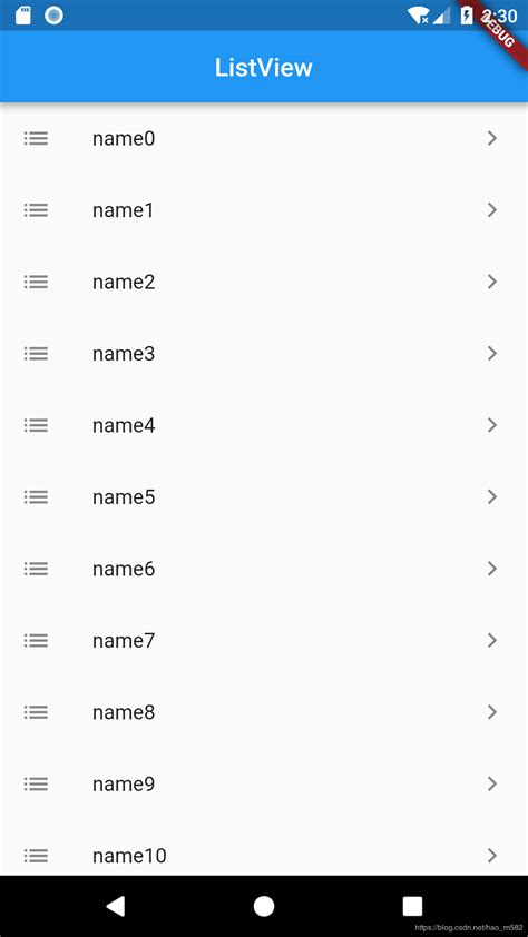 Afbeeldingsresultaten voor Flutter List View Icon