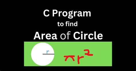 Image result for C Programming Code Fpor Area of a Cicirle
