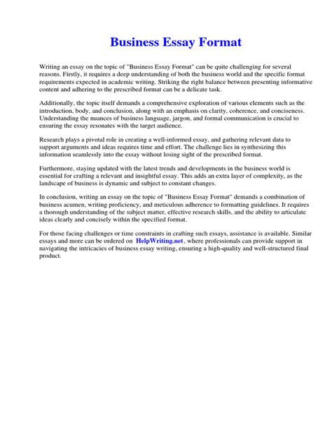 Business Style Paper Example に対する画像結果