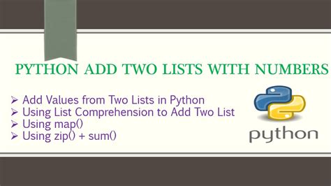 Adding Elements in List Python に対する画像結果