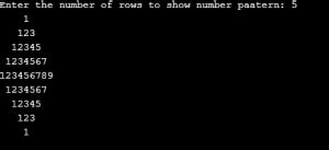 Image result for Pattern Printing in C