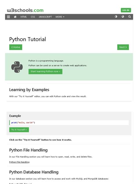 Python Language Tutorial に対する画像結果