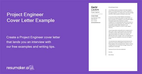 Project Engineer Cover Letter に対する画像結果