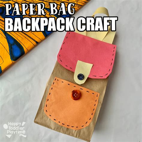 Image result for Backpack Craft for Kids