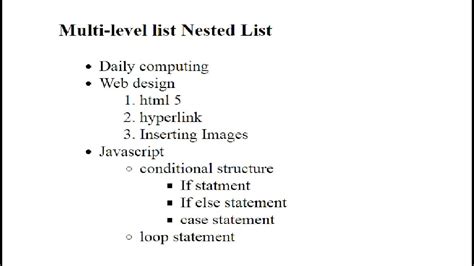 Image result for HTML List Task