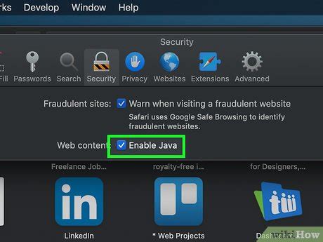 Toradh íomhá ar Enable Java Plugin