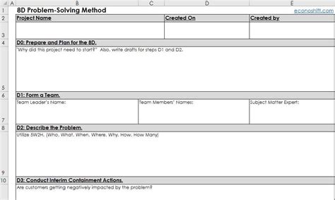 Image result for Excel Problem Solving Sheet