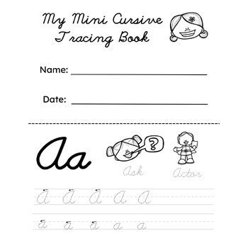 Image result for My Mini Book in Cursive