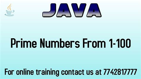 Java Program To Print Prime Numbers 1 To 100 に対する画像結果