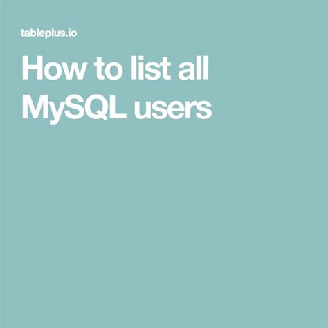 Image result for SQL MySQL List to Know