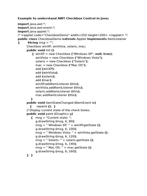Checkbox AWT Java に対する画像結果