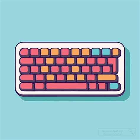 Colorful Computer Keyboard Clip Art に対する画像結果
