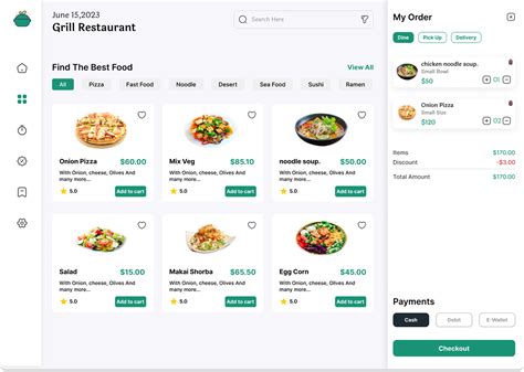 Image result for Ordering System Menu Design