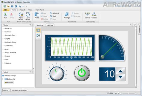 LabVIEW Software に対する画像結果