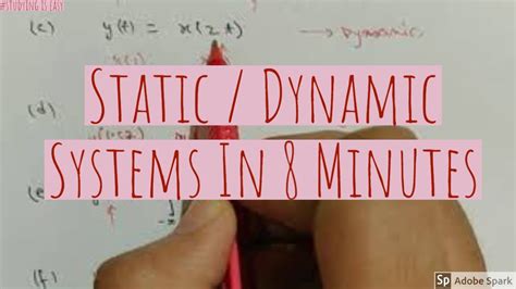 Static and Dynamic System に対する画像結果