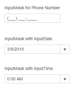 Image result for Input Mask Types
