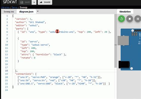 Arduino Simulator に対する画像結果