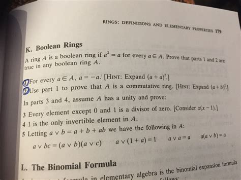 Image result for Boolean Ring