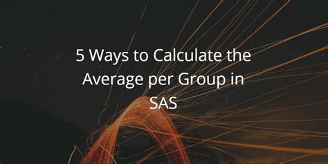 Image result for Average in Proc SQL