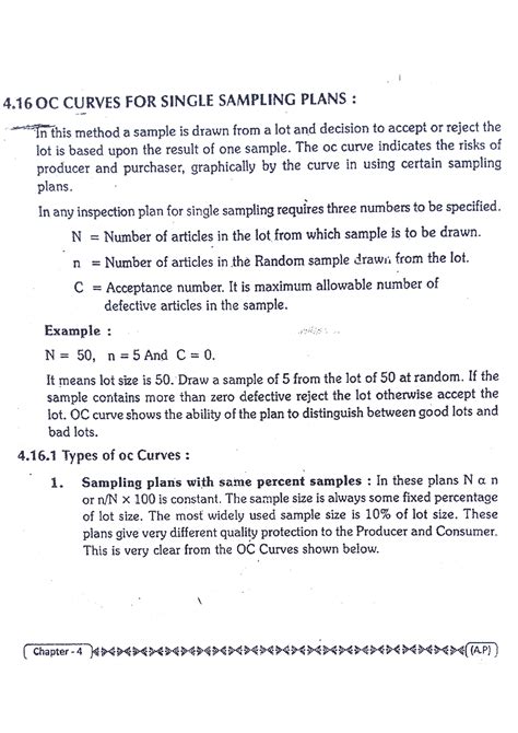 Image result for OC Curve for Single Sampling Plan
