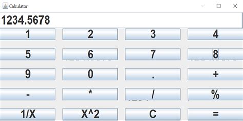 Toradh íomhá ar My Calculator in Java